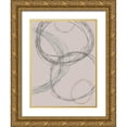 thumbnail image 1 of Lee, Judson 15x18 Gold Ornate Wood Framed with Double Matting Museum Art Print Titled - Lead Circles II, 1 of 4