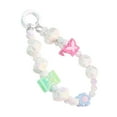 thumbnail image 3 of Milageto Beaded Key Bracelet Creative Hanging Ornament Car Keychain Holder Girls Kids White, 3 of 8