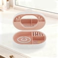 thumbnail image 4 of Unique Bargains 1 Pc Bow Design Jewelry Box Jewelry Organizer White Magenta ABS TPE, 4 of 5