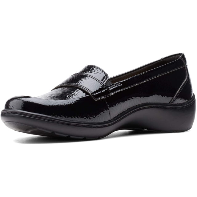 Zapatos Clarks Cora Daisy Mujer Mocasín Negro Talla 7.5 US