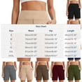 thumbnail image 3 of cfhntfmh Women's Bermuda Shorts Elastic Waist Above Knee Length Shorts Lounge Baggy Athletic Summer Shorts with Pocket, 3 of 7