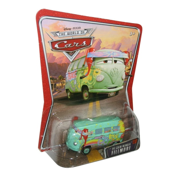 Disney Pixar World of Cars Pit Crew Member Fillmore Toy Car No. 37 ...