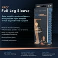 thumbnail image 3 of Copper Compression PRO+ Performance Leg Sleeve S-M: Targeted Compression for Pain Relief from Shin Splints and Sore Muscles and Peak Performance for Running, Basketball, Football. Fits men and women., 3 of 8