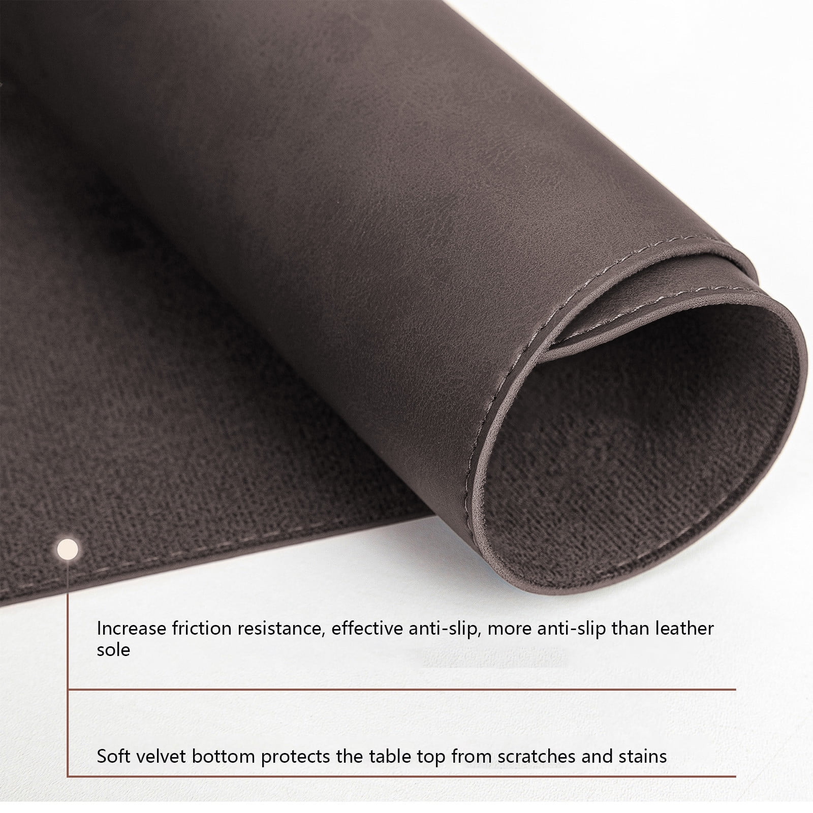 Gmogad Large Gaming Mouse Pad, 40x80cm Non-Slip PU Leather Mousepad - Extra Large Desk Mat for Gaming, Office, Computer, Keyboard, Cork Base, Easy Clean