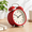 Fire Engine Red, variant on Fire Engine Red Classic Retro Analog Bell Alarm Clock with Polished Chrome Accents