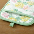 thumbnail image 3 of Martha Stewart Amber Floral Oven Mitt & Pot Holder Set 2-Pack, Pink/Yellow, OM: 7"x13" & PH: 7"x10", 3 of 14