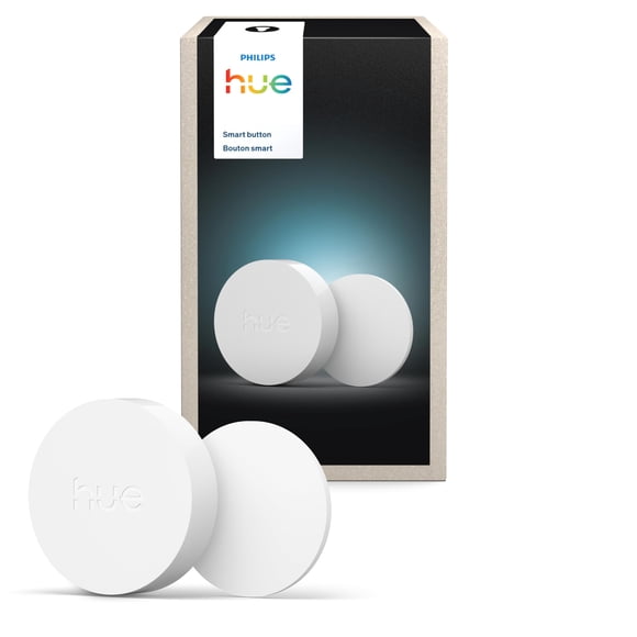 Philips Hue Wireless Smart Light Switch Button, White - 1 Pack - Portable and Battery Powered - Smart Home Control - Requires Hue Bridge -