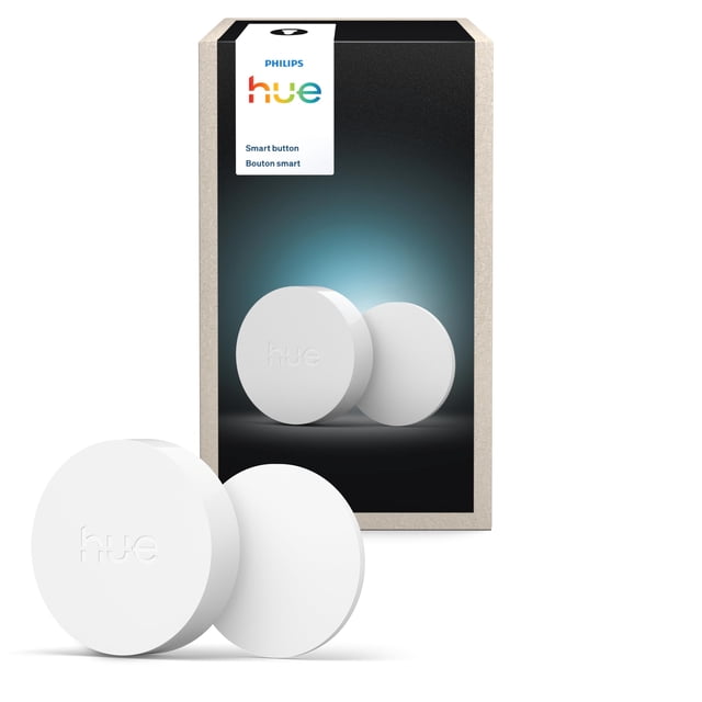 Philips Hue Wireless Smart Light Switch Button, White - 1 Pack - Portable and Battery Powered - Smart Home Control - Requires Hue Bridge -