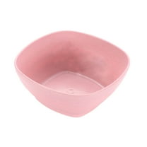 Tunhigl Eco-Friendly Plastic Bowls - Durable, Large Capacity Rice & Pasta Bowls for Dining - Sustainable Straw Material, Dishwasher Safe Pink