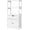White, variant on Giantex Large Bathroom Floor Cabinet, Freestanding Multipurpose Storage Cabinet with Drawer, 2 Open Shelves and Door Cupboard for Bathroom, Living Room, 24 x 13 x 48 inches (White)