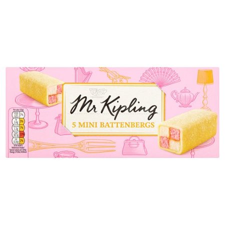 Mr Kipling Mini Battenberg Cake 5pk by Mr.