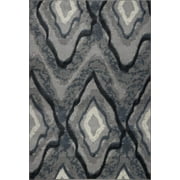 Ladole Rugs Etobicoke Soft Durable Micro Polyester Area Rug Carpet in Grey-Cream (7'10" x 10'5", 240cm x 320cm)