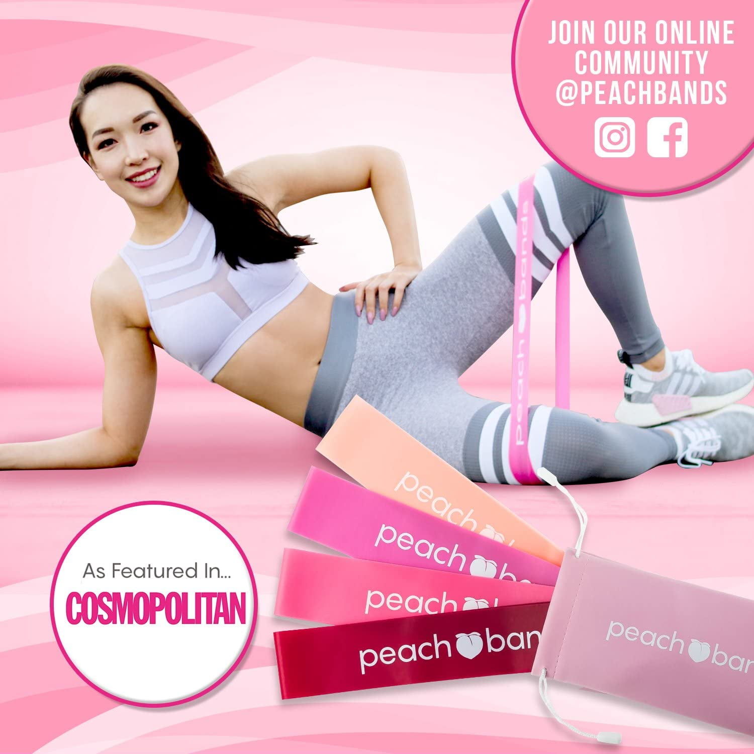 Peach fitness bands hotsell