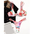 thumbnail image 3 of Hinvhai Womens swimsuits clearance,Women Bandeau Bandage Bikini Set Push-Up Brazilian Swimwear Beachwear Swimsuit Red M(M), 3 of 6