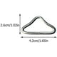 thumbnail image 2 of 20pcs Stainless Steel Triangle Ring Buckle V Rings For Trampoline Replacement Parts Bag, 2 of 5