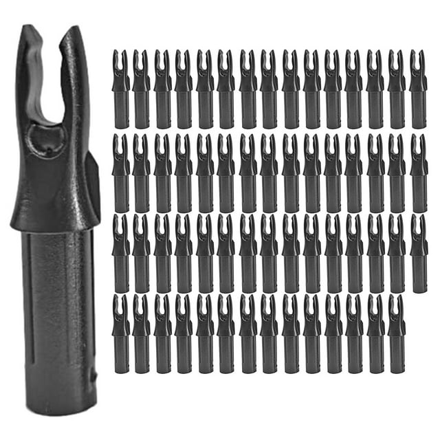 60 Pack Flèches d'Arc ID 6.2mm Flèches Insert Queue pour Tirs de Chasse DIY Flèches Composé Arc Recourbé