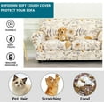 thumbnail image 5 of CHUNTIAN 2 Piece Chair Covers Printed Sofa Covers Couch Covers Washable Armchair Sofa Couch Slipcover Furniture Protector with Elastic Bottom for Living Room (Armchair, 20), Small, 5 of 5