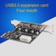 thumbnail image 3 of Tarjeta de expansión USB3.0 Tarjeta de expansión de computadora PCI-E a USB3.0 de 4 puertos, 3 of 9