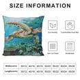 thumbnail image 5 of GOSMITH  Sea Turtle Body Pillow Cover Coastal Ocean Nautical Animal Underwater Marine Aqua Blue Case Protector with Zipper Decorative Soft Large Cases Covers Cushion for Bed,Couch, 5 of 5