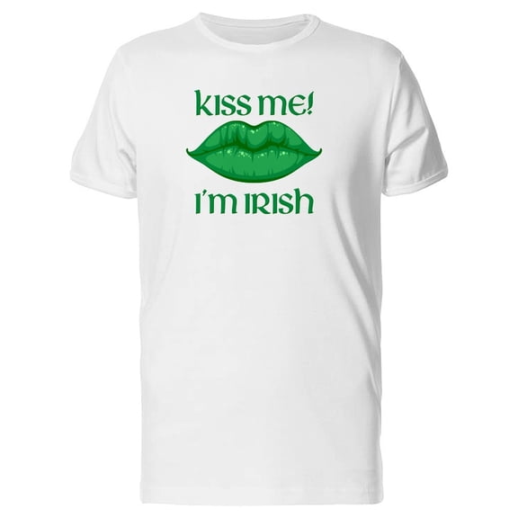 Kiss Me! Im Irish Green Kiss Tee Men's -Image by Shutterstock