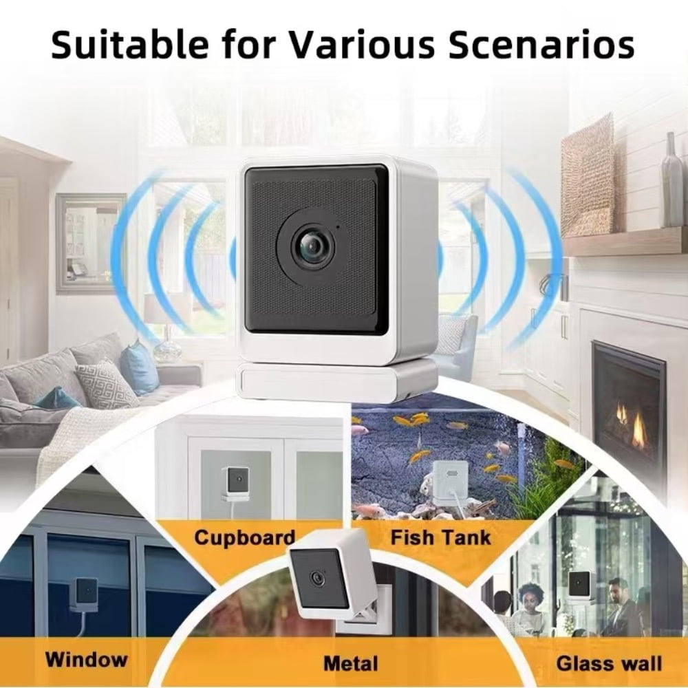 AI Home Security Window Camera, Baby Monitor Camera, 3MP 1296P Resolution, 110Wide-angle Field of View, 4X Zoom, Al Enhanced Color Night Vision, 2.4G&5G Dual WiFi, Two-way Audio, Works with Alexa