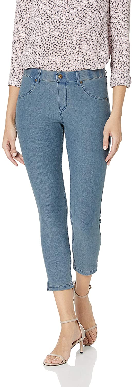 jean capri leggings