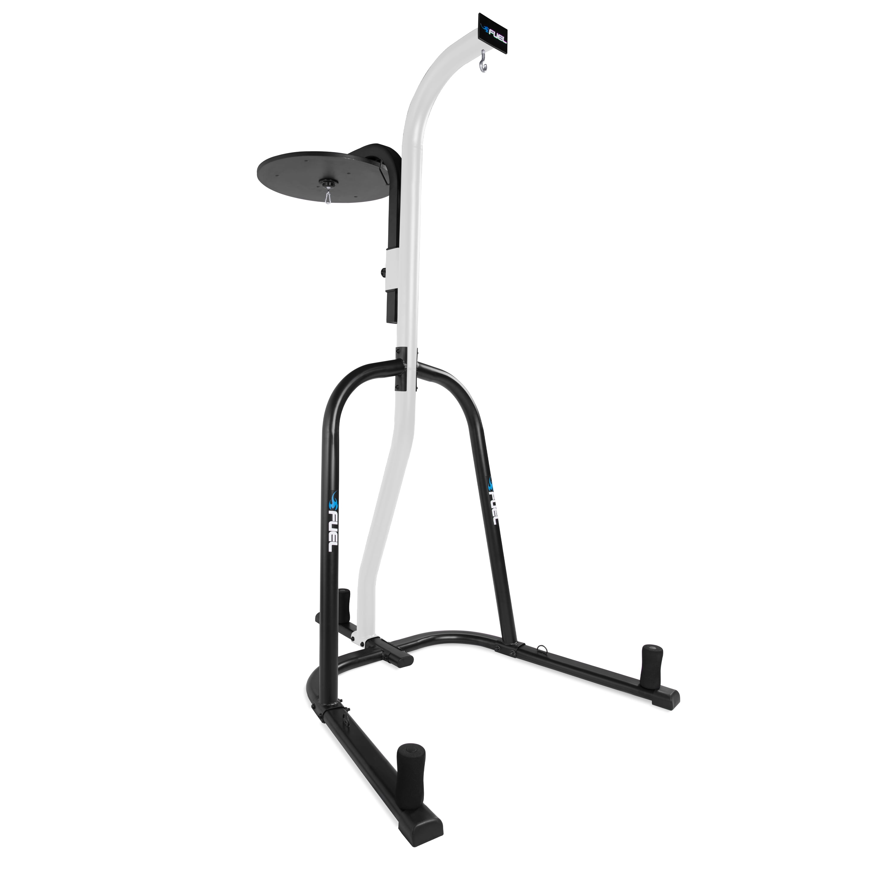 Heavy Bag Stand Dual-Station Black Durable Steel Tubing Hold Up To 100lb Bags 
