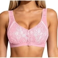 thumbnail image 5 of Xdegoge Bras for Women Front Closure Push Up Soft Supportive Wireless Maternity Breastfeeding Nursing Bra Lace Breathable No Underwire Bralettes, 5 of 6