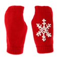 thumbnail image 1 of Señoras adultas Guantes sin s térmicos lisos Tejidos Medio Invierno Cálido rojo Yuyangstore Guantes sin dedos para mujeres, 1 of 8