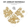 thumbnail image 4 of 60 Pcs Perles Trèfle Surface Lisse DIY Collier Bracelet Espaceur (Doré), 4 of 8