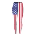 thumbnail image 3 of MKLEKYY Leggings push up para mujer, Día de la Independencia, estampado del 4 de julio, cintura alta, para yoga, correr, gimnasio, yoga, medias de compresión, yoga, correr, fitness. 2477, 3 of 4