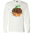 thumbnail image 3 of Inktastic Cheetah Print Pretty Pumpkin with Fall Leaves Long Sleeve T-Shirt, 3 of 5