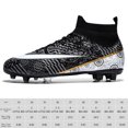 thumbnail image 2 of Niños para niñas Soccer Catess Firma Ground Soccer Zapatos de entrenamiento con zapatos de fútbol atlético de fútbol al aire libre, 2 of 9