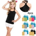 thumbnail image 7 of ZACPNCV 4 Pieces Girls Dance Tank Tops Racerback Camisole Undershirts Spaghetti Strap Camis Dance Clothes Tank Tops for Girl Gray 2-3 Years, 7 of 7