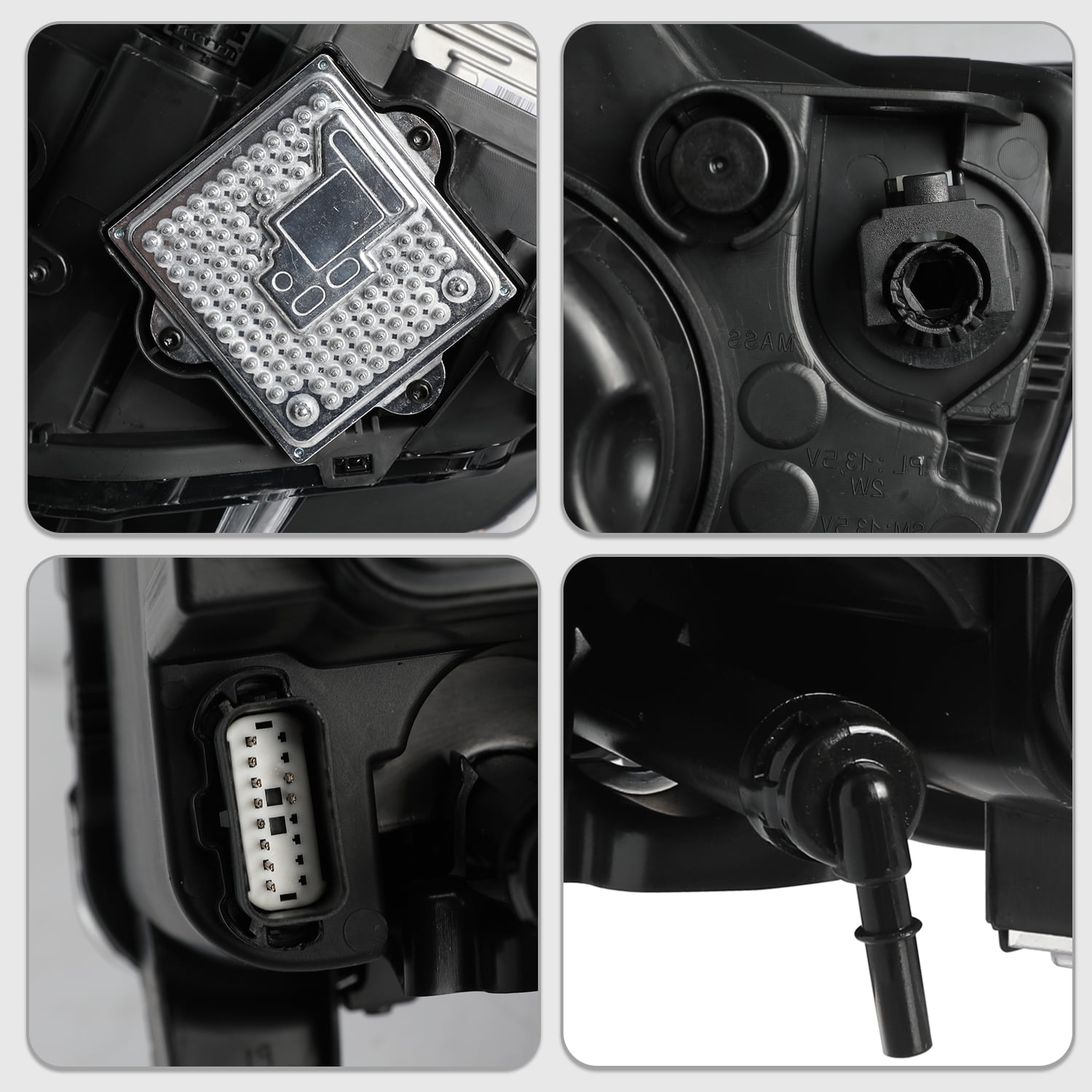 Xenon HID Headlights Assembly For 2014-2021 Jeep Grand Cherokee Headlamps LH/RH