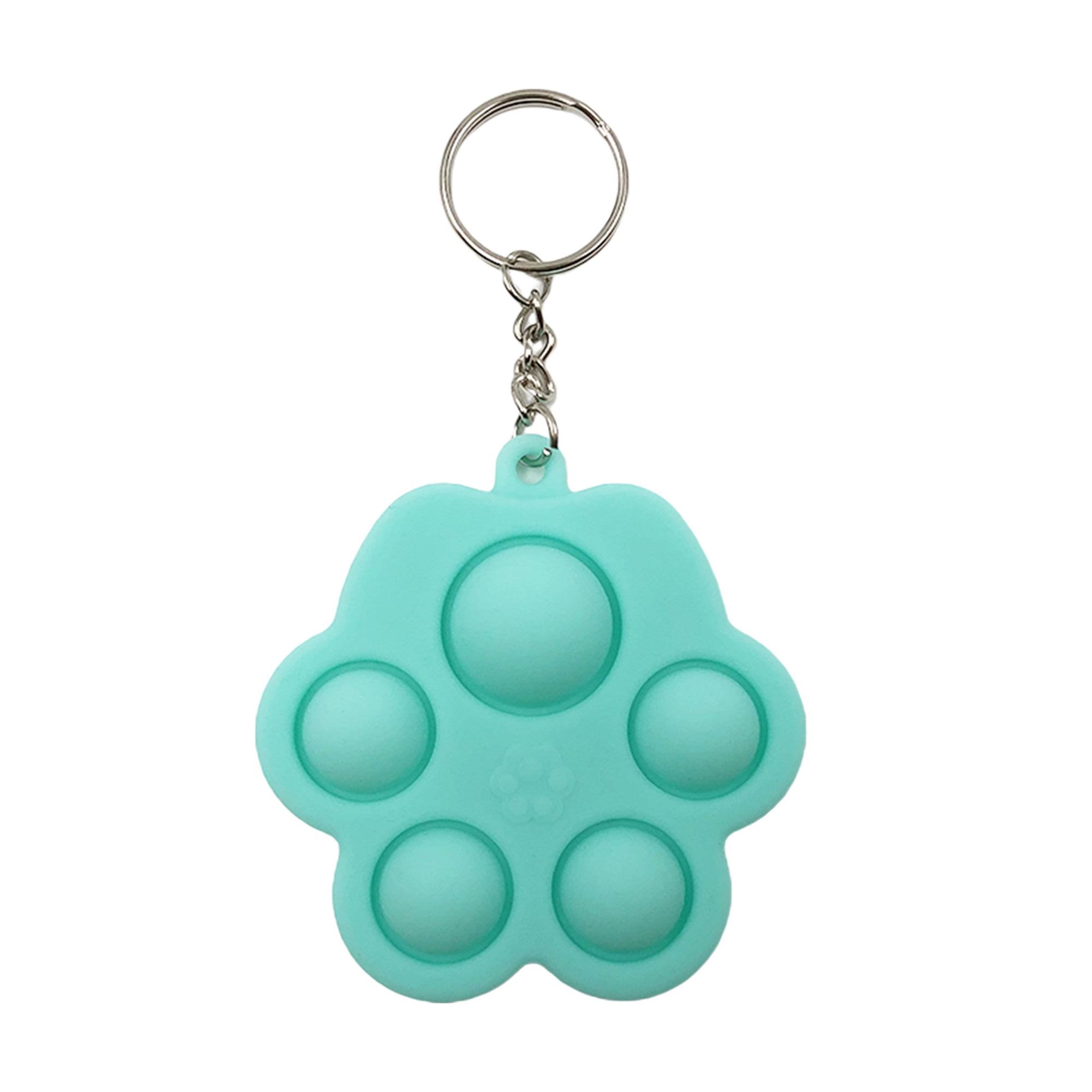 Bubble Pop Fun Mini Stress Relief Fingertip Silicone Practice Anxiety Keyring