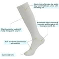thumbnail image 4 of Soccer Socks, Unisex Long Tube Solid Color Team Sports Football Baseball Athletic Compression Calf Socks for Running Cycling Football, 1 Pair, 4 of 8