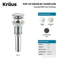 thumbnail image 3 of KRAUS Square Ceramic Vessel Bathroom Sink with Overflow in White and Pop-Up Drain in Chrome, 3 of 10