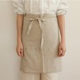 thumbnail image 2 of Delantal de algodón y lino de estilo japonés para mujer, ligero, 2 of 2