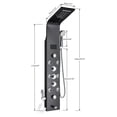thumbnail image 5 of Zamery, LED Display, Wall Mount Showerhead & Handheld Shower, Brushed Nickel, 5 of 10