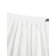 thumbnail image 5 of Falda plisada de cintura alta para mujer Falda corta con estampado de letras laterales con cremallera XBTCLXEBCO Blanco, Mediana, 5 of 6