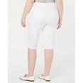 thumbnail image 2 of Charter Club Jeans Capri Taille Mi-Haute en Denim pour Femmes Plus, Blanc, 14W, 2 of 3