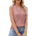 thumbnail image 1 of Playeras,Blusas y Tops,Ropa para Mujer Tank Tops Mujer Camiseta sin mangas con cuello en V y cuello en V para mujer (Watermelon Red, S), 1 of 7