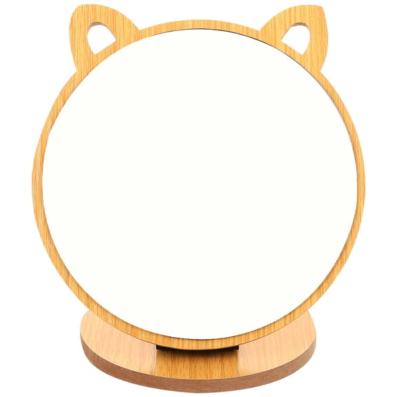 LEORX 1 Piece Wood Vanity Mirror for Women Desktop Use Multi Color