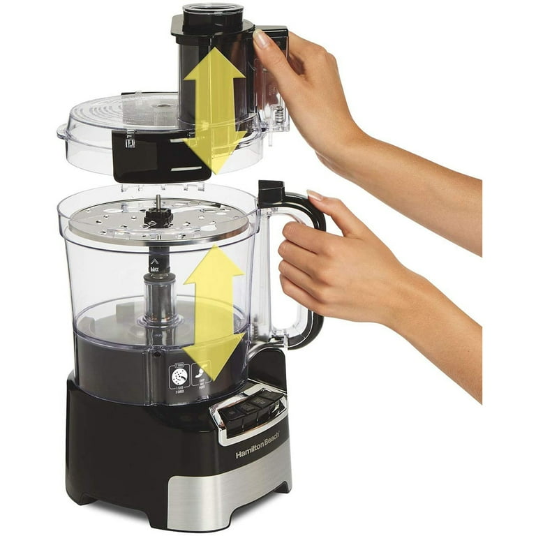 Hamilton Beach 10 Cup Stack & Snap Food Processor w/ Big Mouth