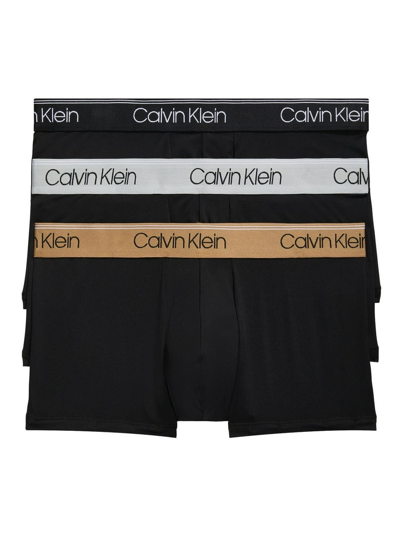 Men's Calvin Klein 3-Pack Microfiber Stretch Low-Rise Trunks