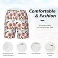 thumbnail image 5 of Balery Rose Flowers Mens Swim Trunks Swim Shorts for Men Quick Dry Inseam Beach Shorts with Compression Liner Pocket-XX-Large, 5 of 9