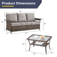 thumbnail image 6 of POCASSY 79" Wide Outdoor Patio Sofa with Cushions, 6 of 11