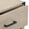 thumbnail image 4 of Plank+Beam Solid Wood Nightstand with 1 Drawer, Contemporary Side Table for Bedroom, Seashell Wirebrush, 4 of 9