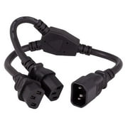 Cable Leader PW141-1772 72 in Power Cord Splitter Cable 16 AWG - IEC320 C14 to IEC320 C13 x 2